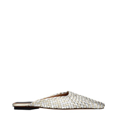 Stella McCartney Gray Leather Slippers