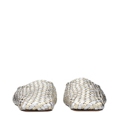 Stella McCartney Gray Leather Slippers
