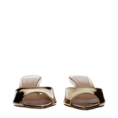 Gianvito Rossi Gold Leather Platform Sandals