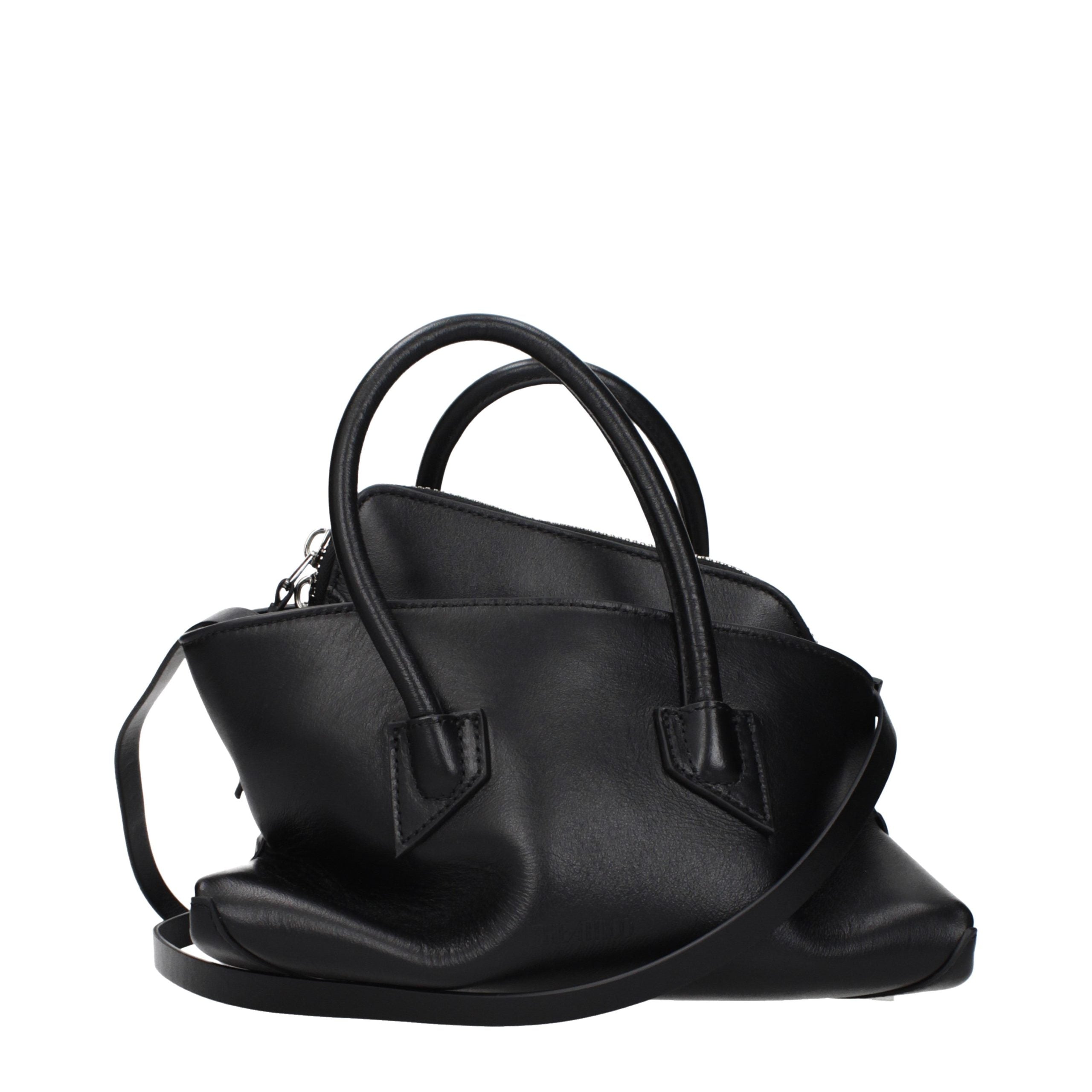 The Attico Black Leather Handbag