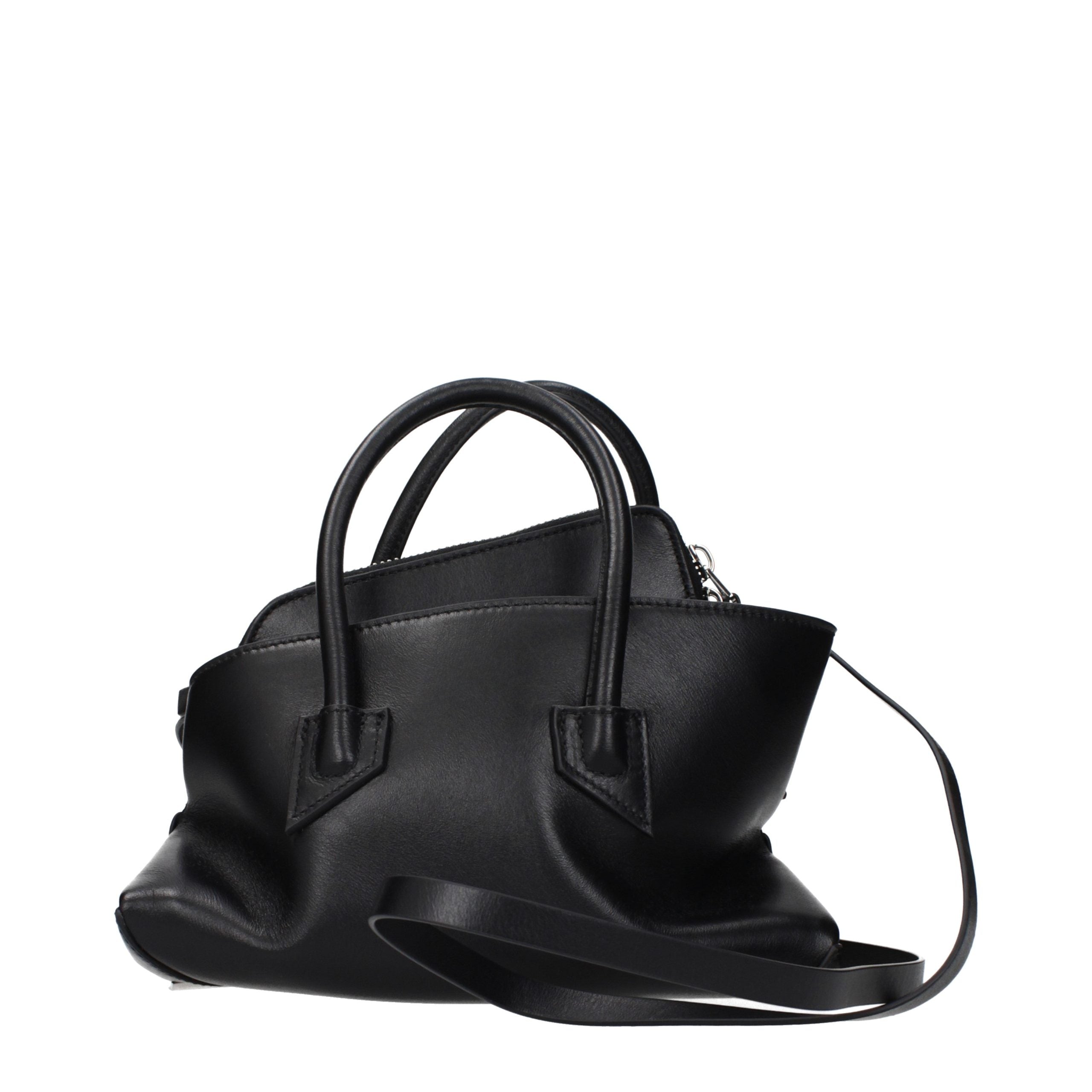 The Attico Black Leather Handbag