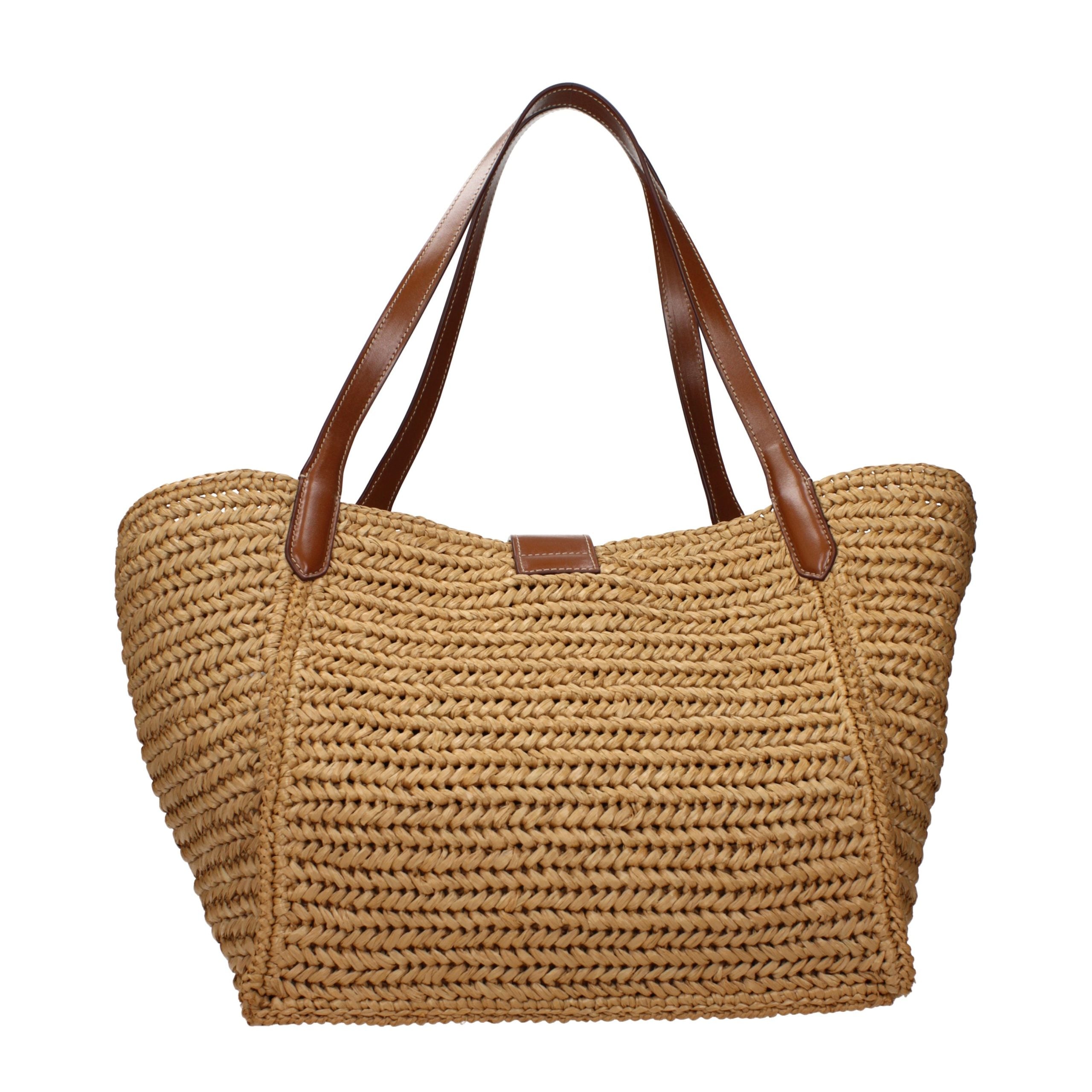Tom Ford Beige Raffia Shoulder Bag
