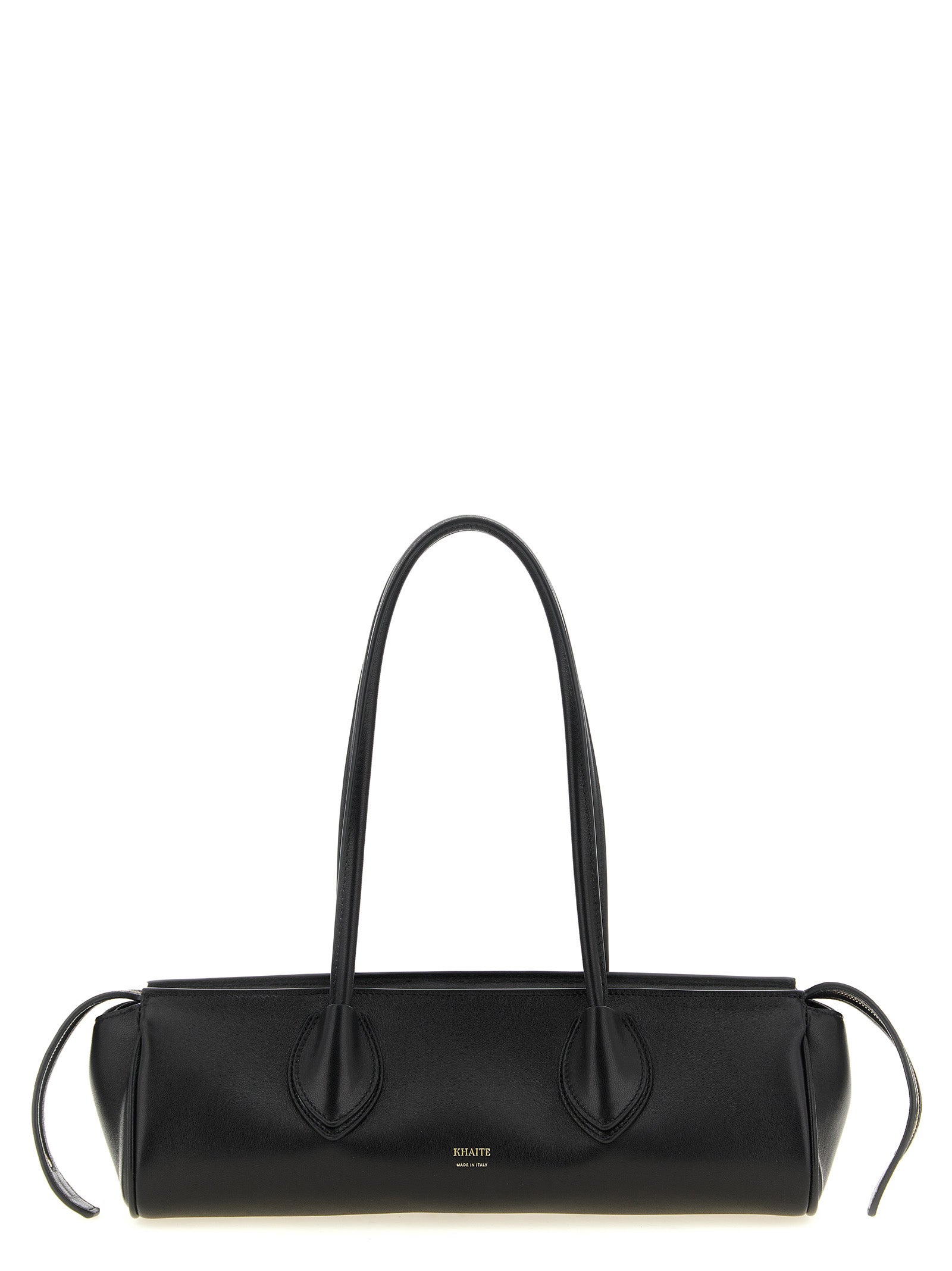 Khaite Black Lamb Leather Shoulder Bag