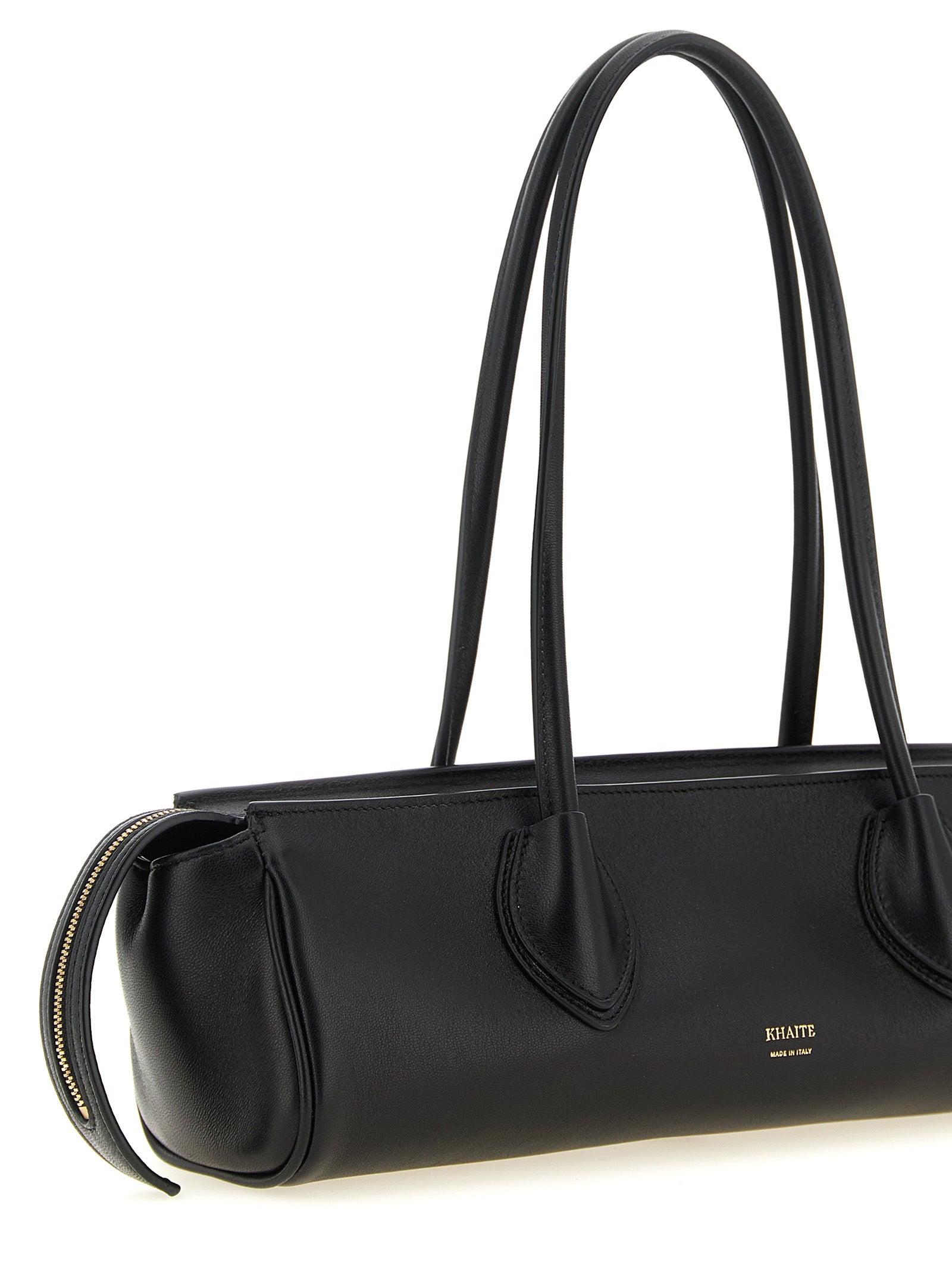 Khaite Black Lamb Leather Shoulder Bag