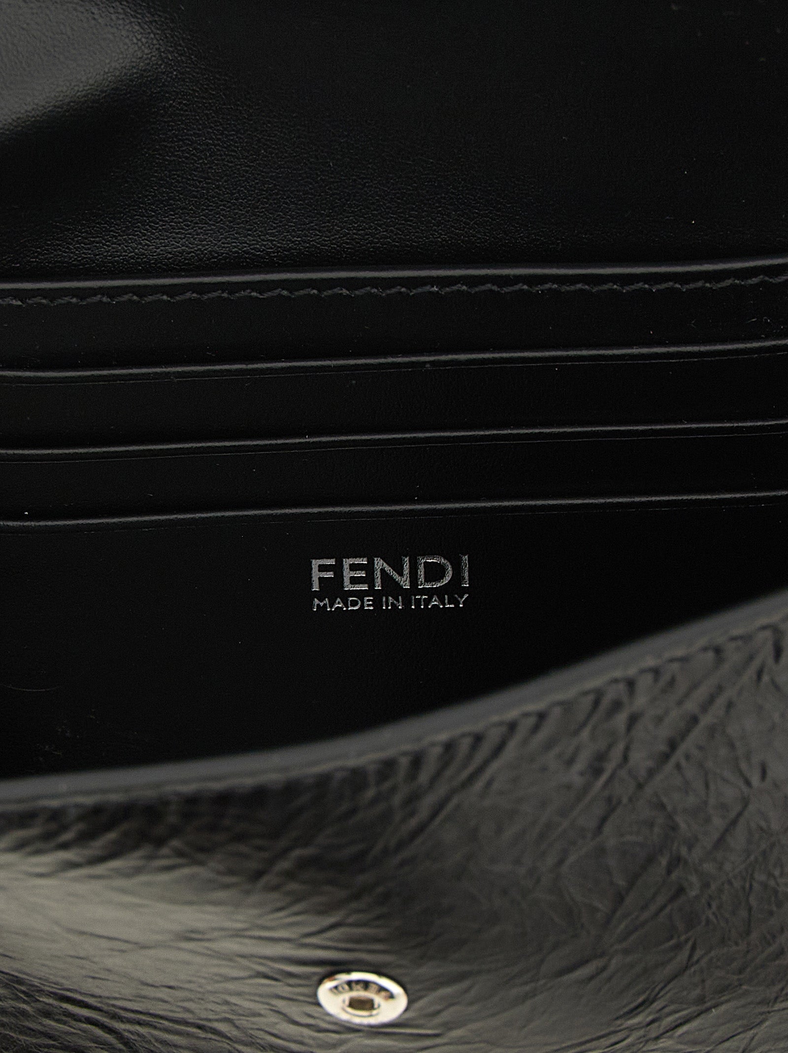 Fendi Black Calfskin Cardholder