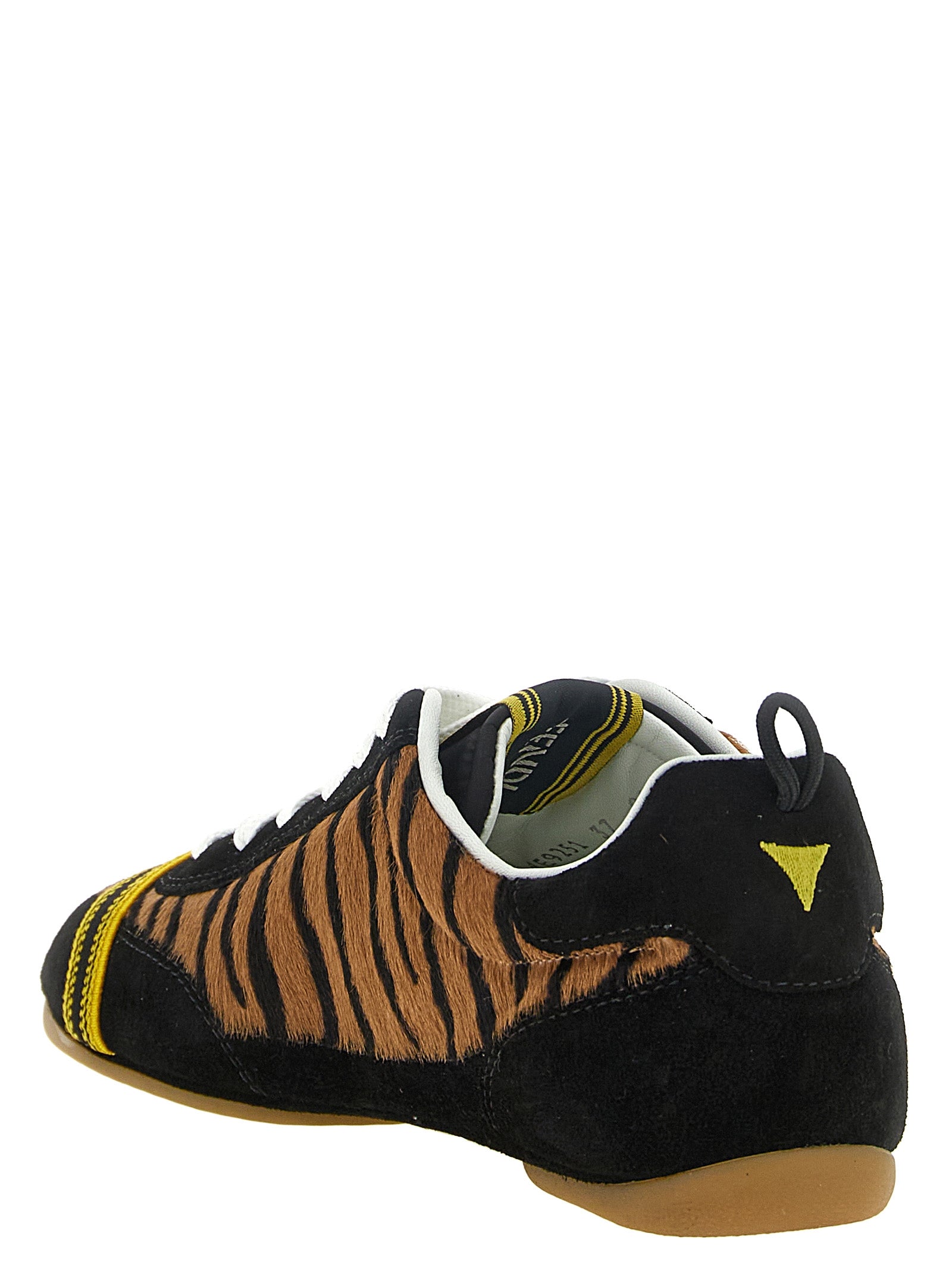 Fendi Brown Calfskin Athletic Sneakers