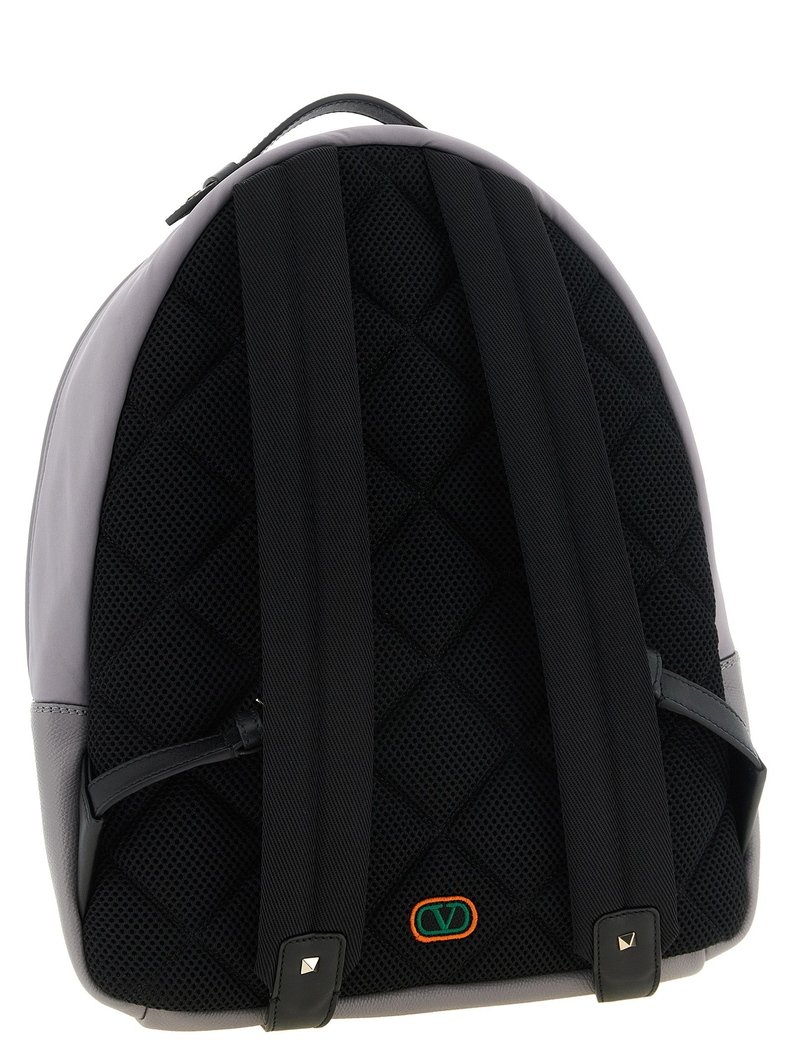 Valentino Garavani Gray Polyester Backpack