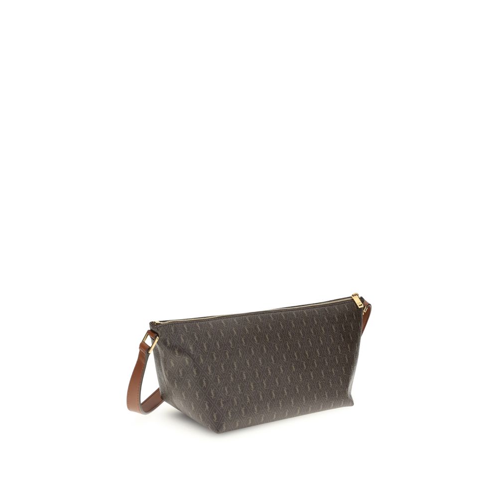 Saint Laurent Brown Leather Shoulder Bag