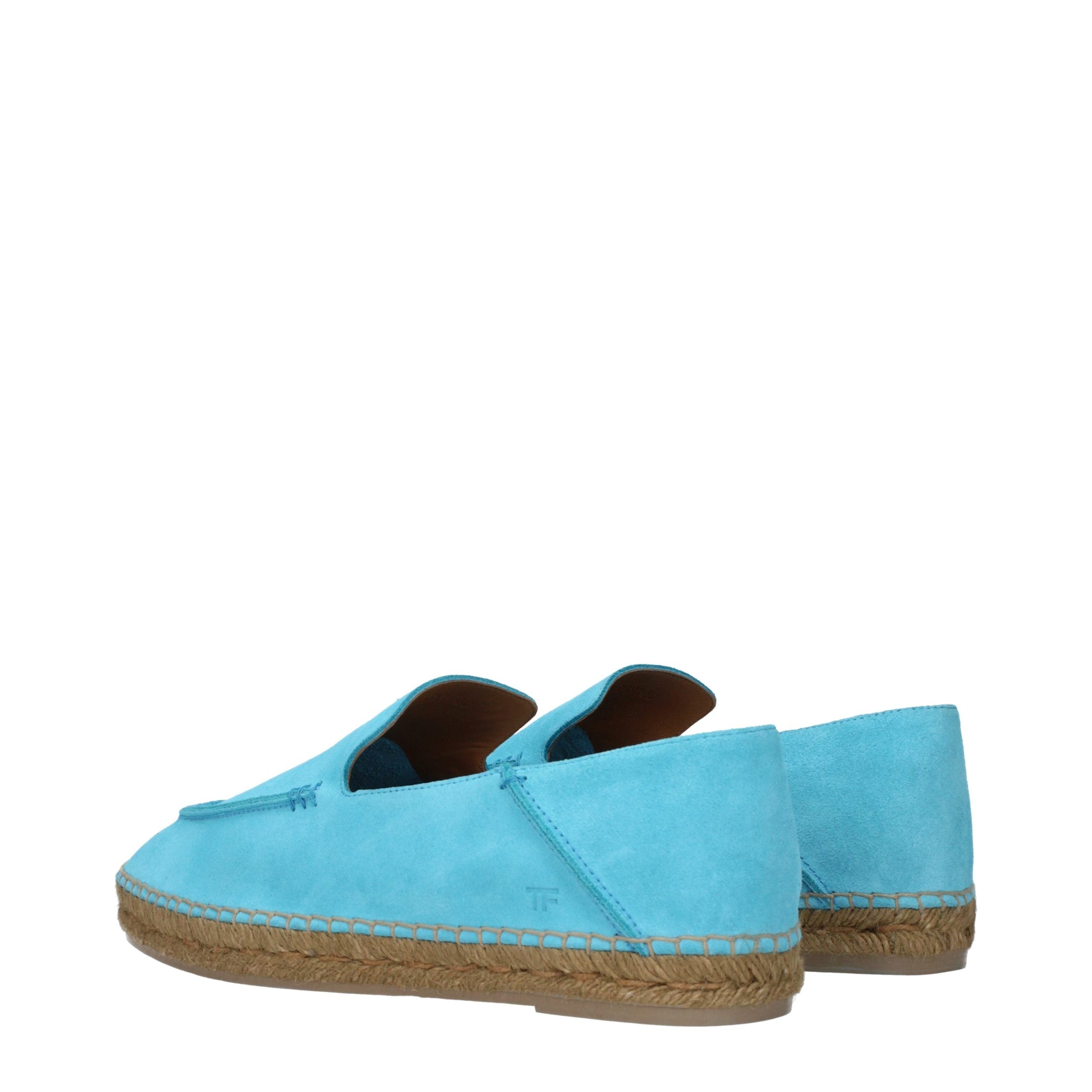 Tom Ford Blue Leather Espadrilles