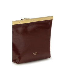 Jimmy Choo Bordeaux Calf Leather Bos Taurus Shoulder Bag