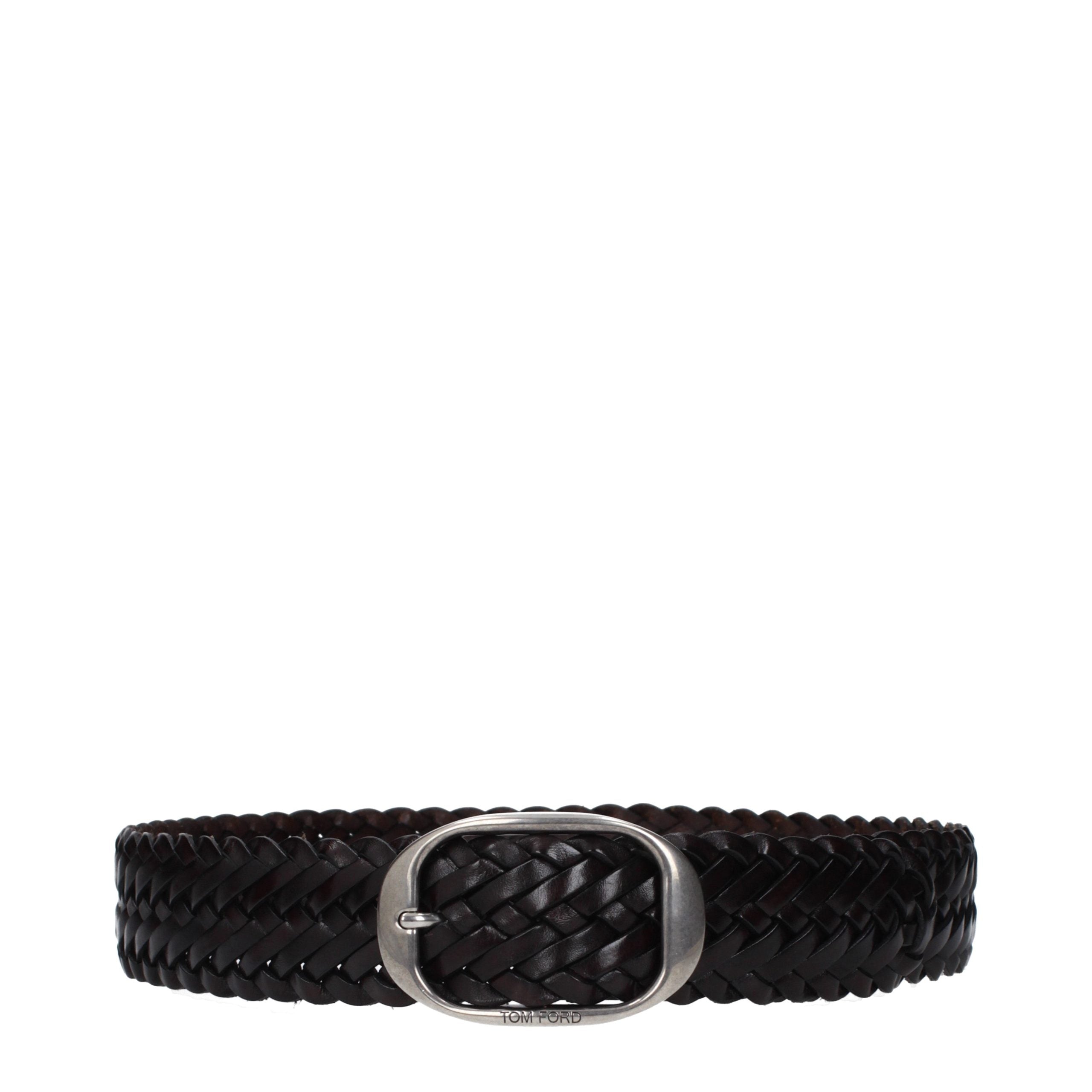 Tom Ford Brown Leather Regular Belt