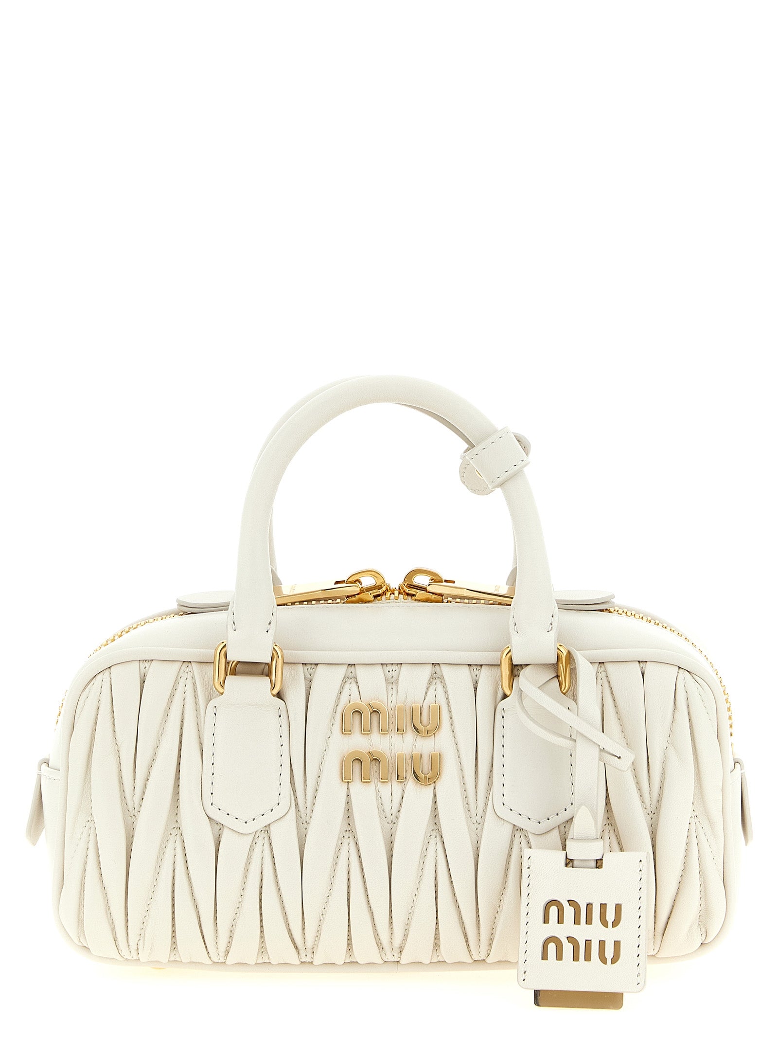 Miu Miu White Leather Handbag