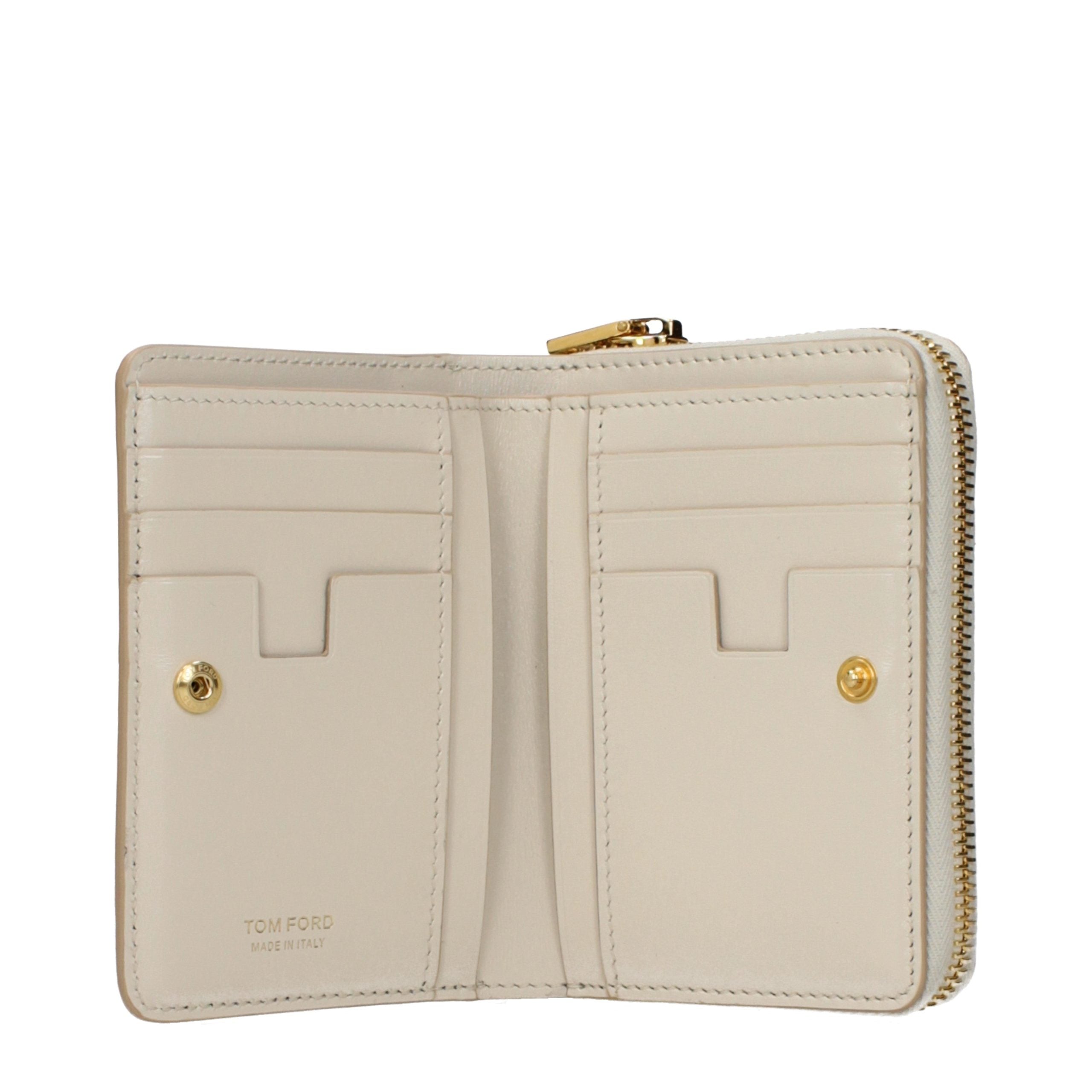 Tom Ford Beige Leather Wallet
