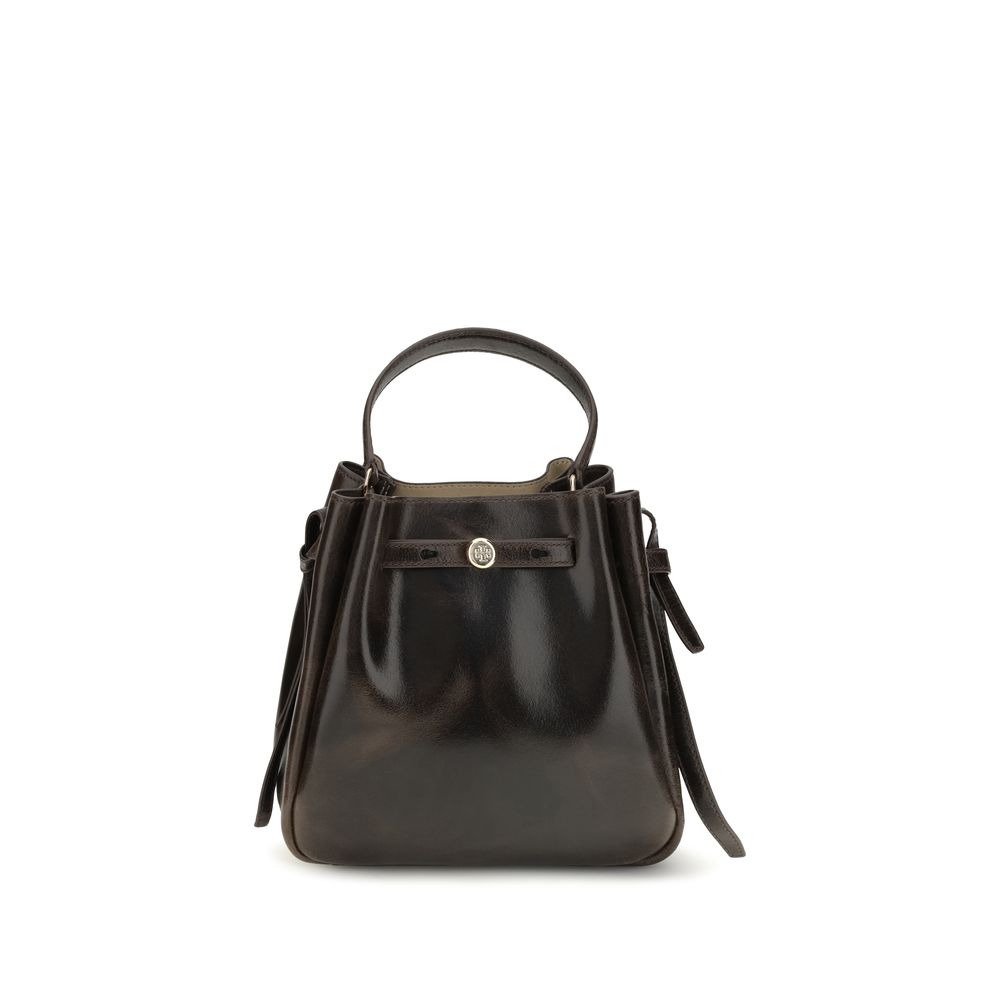 Tory Burch Brown Calf Leather Bos Taurus Backet Bag