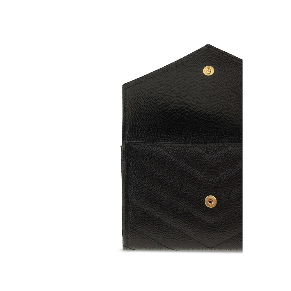 Saint Laurent Black Lamb Ovis Aries Wallet