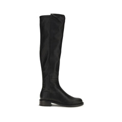 Stuart Weitzman Black Napa Leather / Calf Bos Taurus Over The Knee