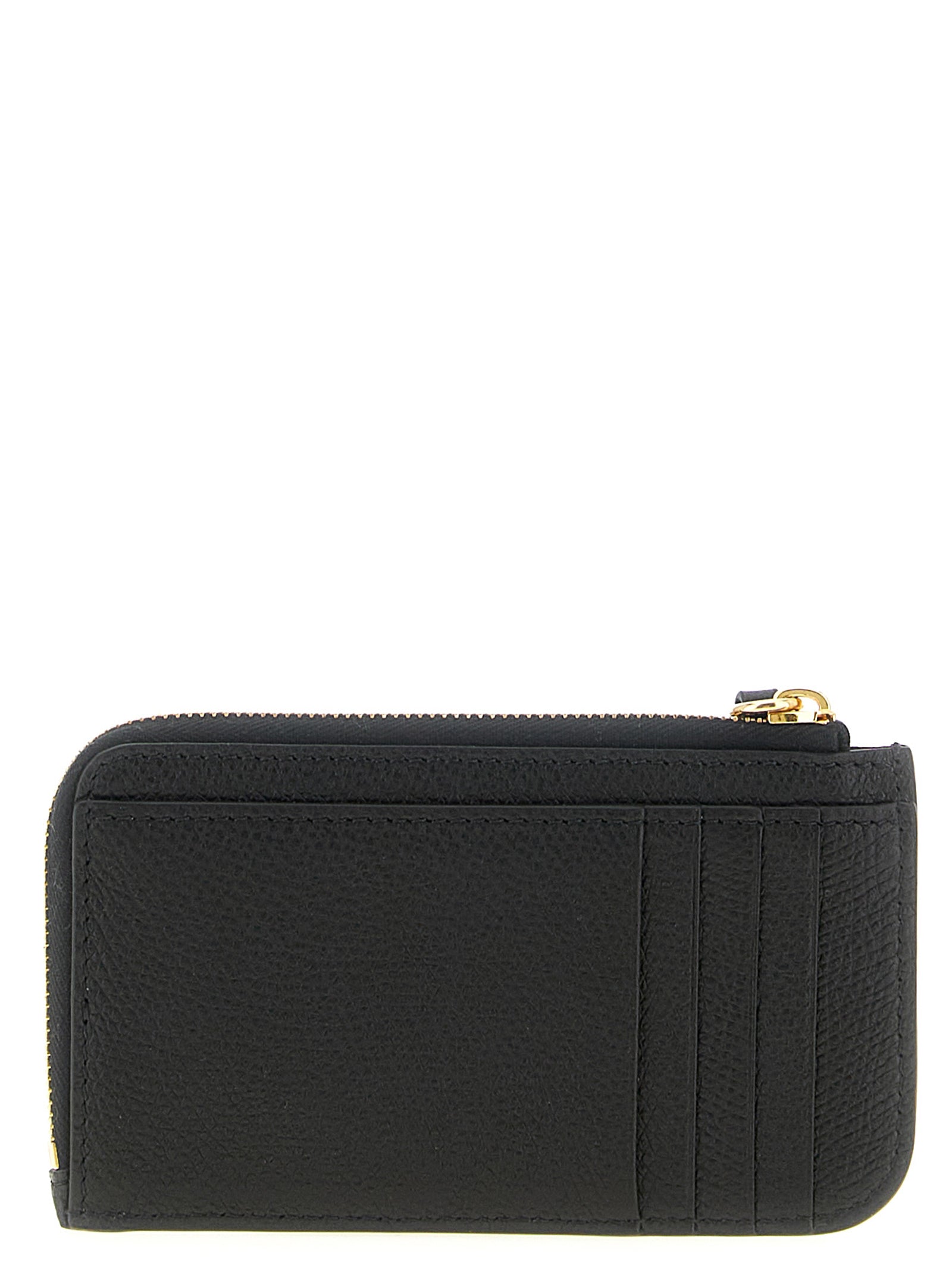 Valentino Garavani Black Lamb Leather Cardholder