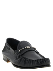 Tom Ford Black Goatskin Slip-On Loafers
