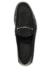 Tom Ford Black Goatskin Slip-On Loafers