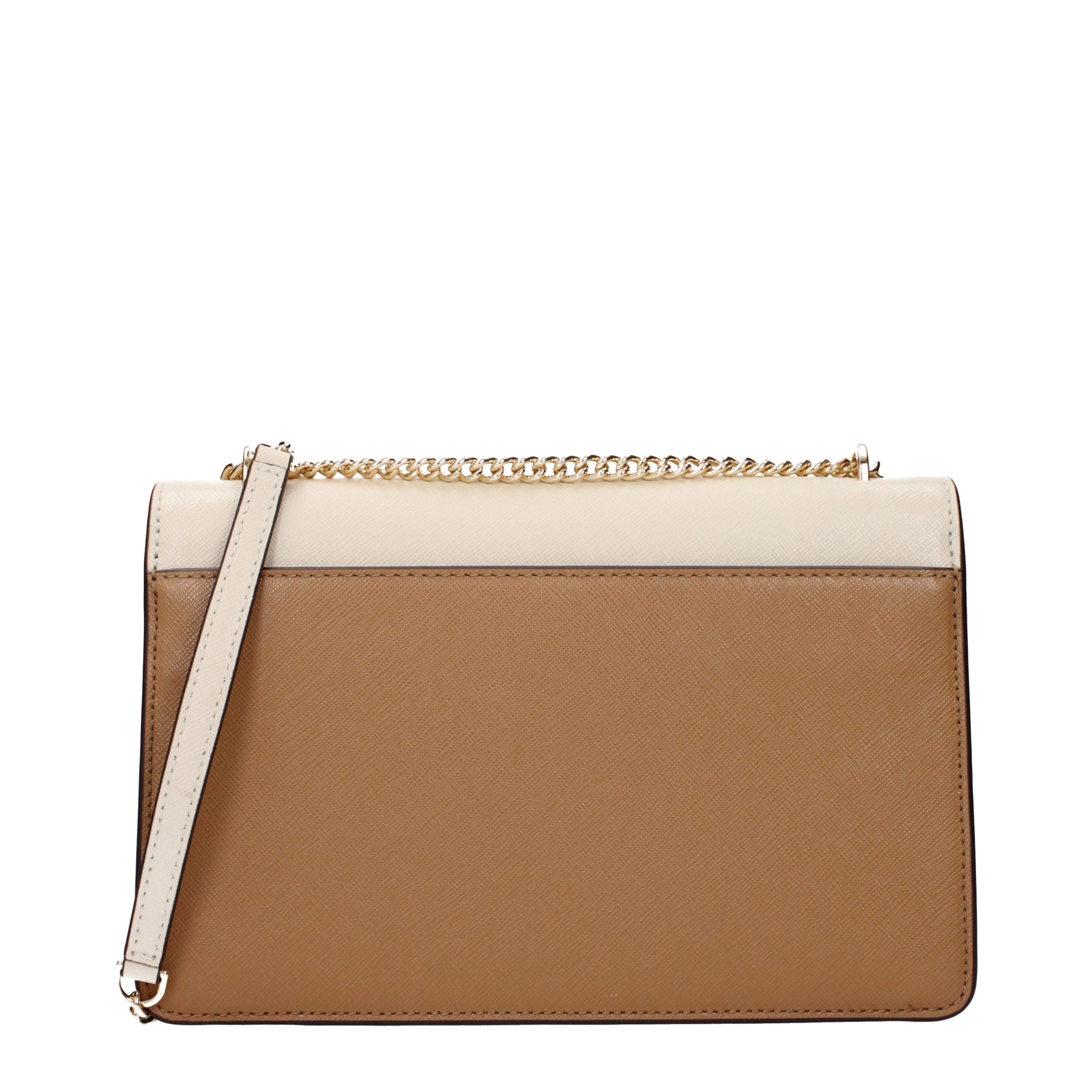 Tory Burch Beige Leather Crossbody Bag