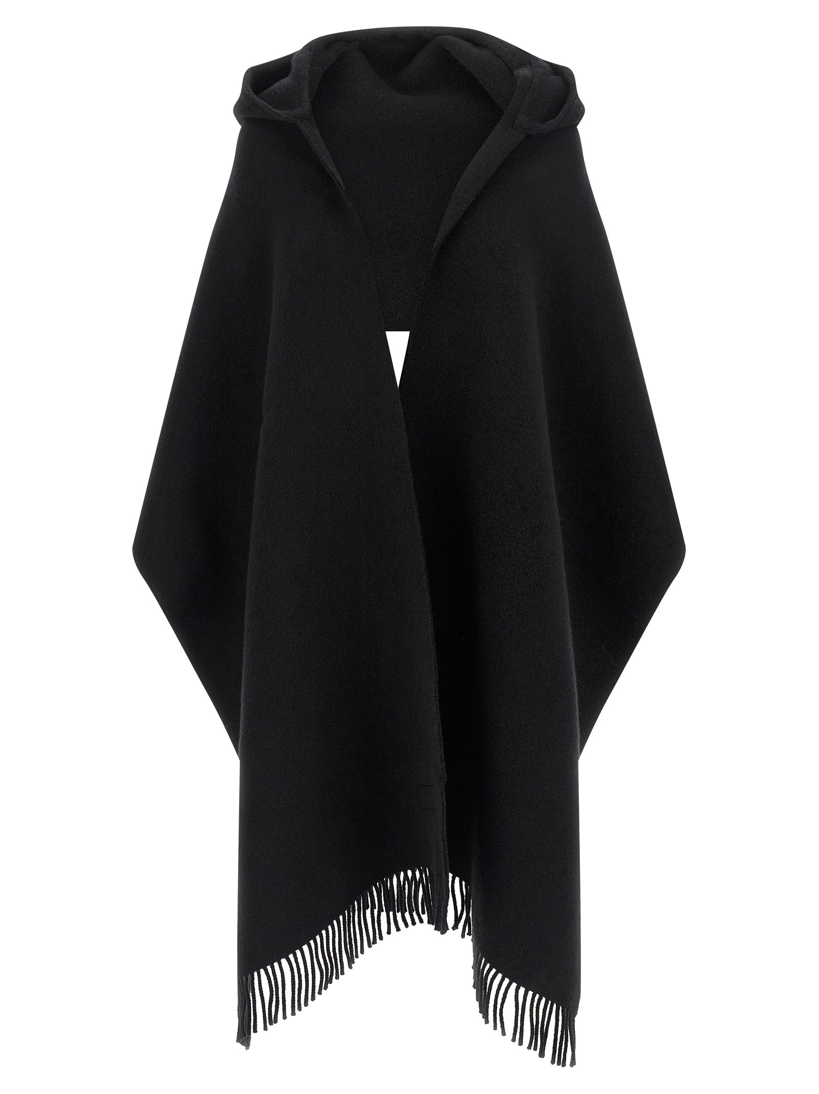 Brunello Cucinelli Black Wool Scarf