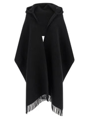 Brunello Cucinelli Black Wool Scarf