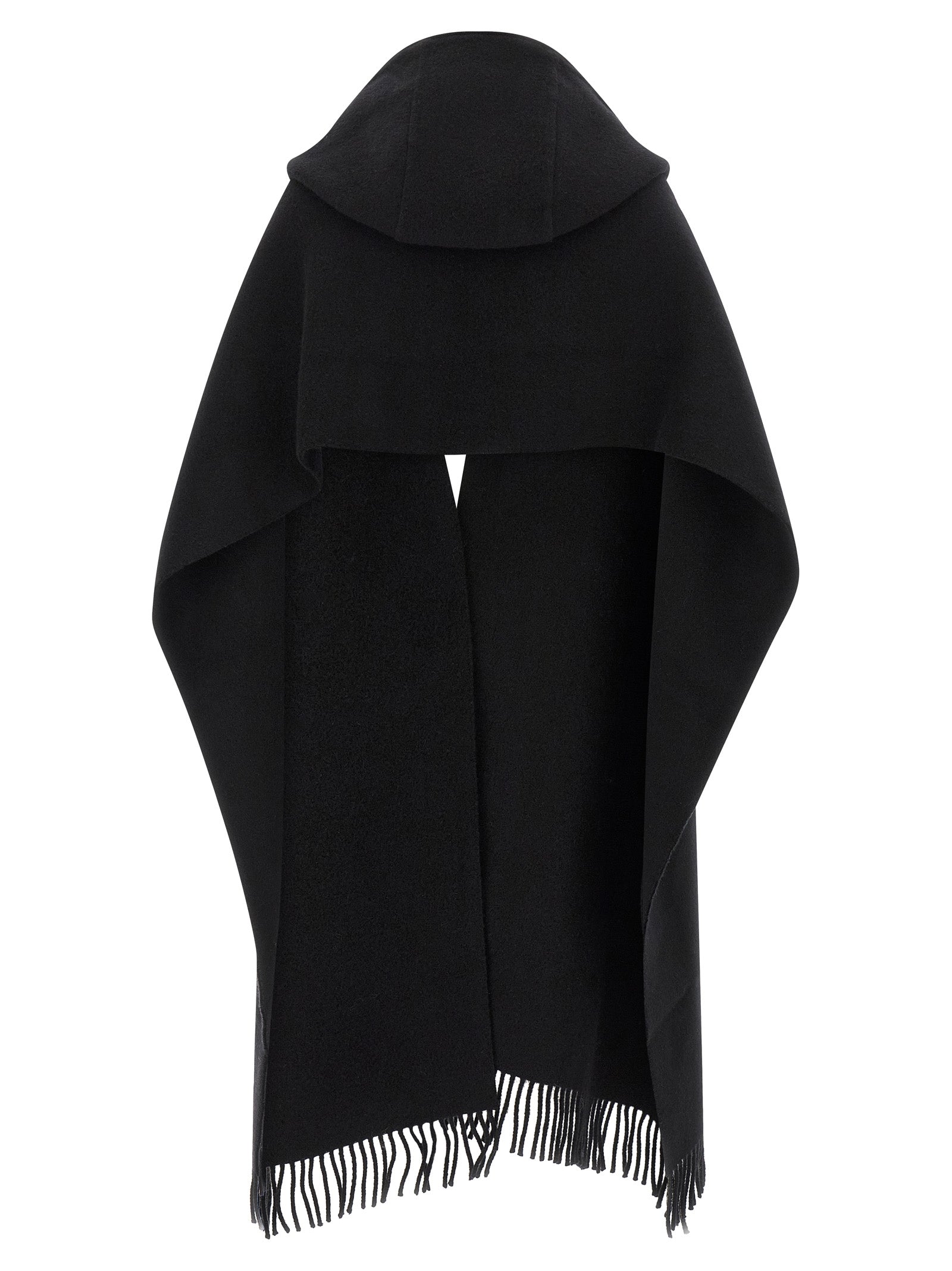 Brunello Cucinelli Black Wool Scarf