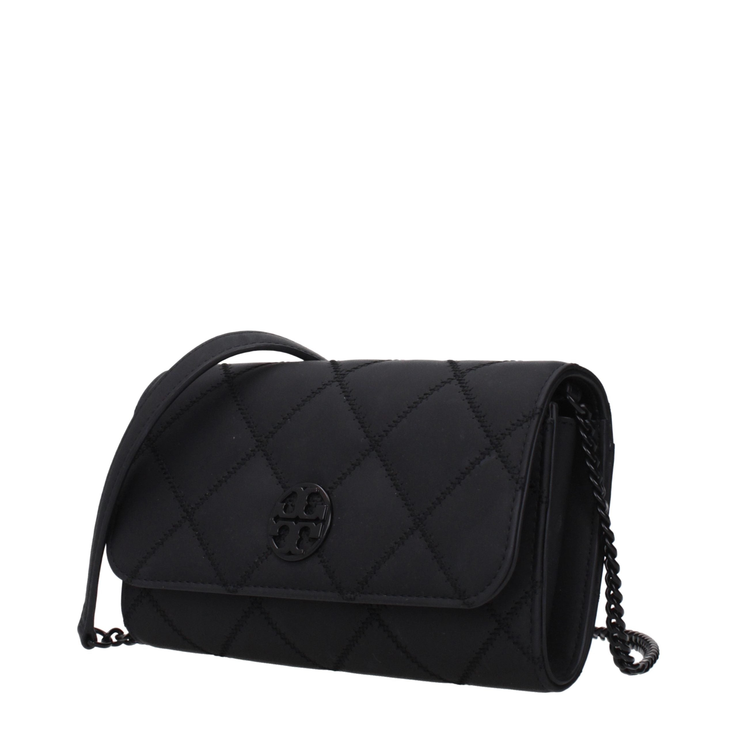 Tory Burch Black Leather Clutch Bag