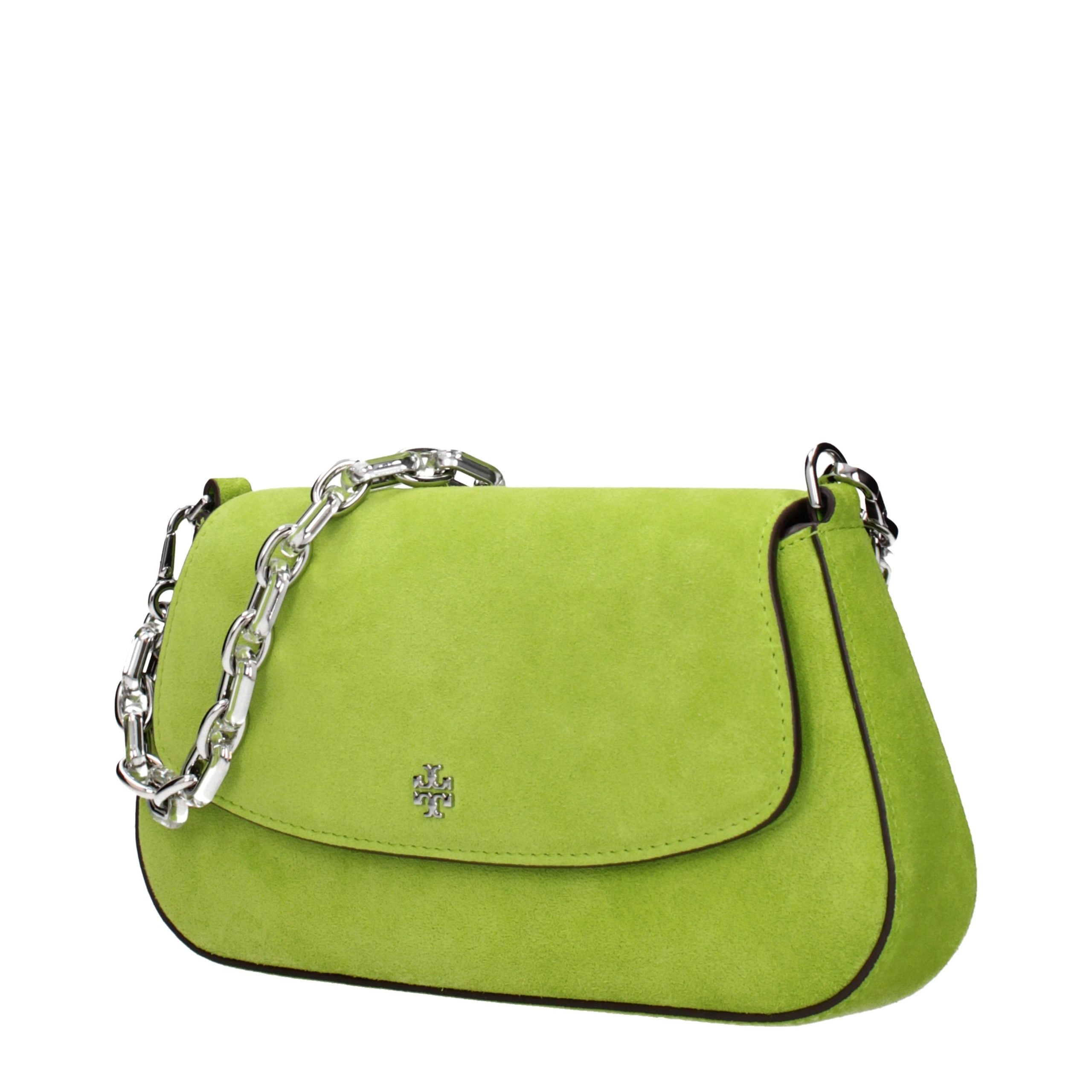 Tory Burch Green Leather Handbag