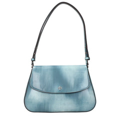 Tory Burch Blue Leather Shoulder Bag