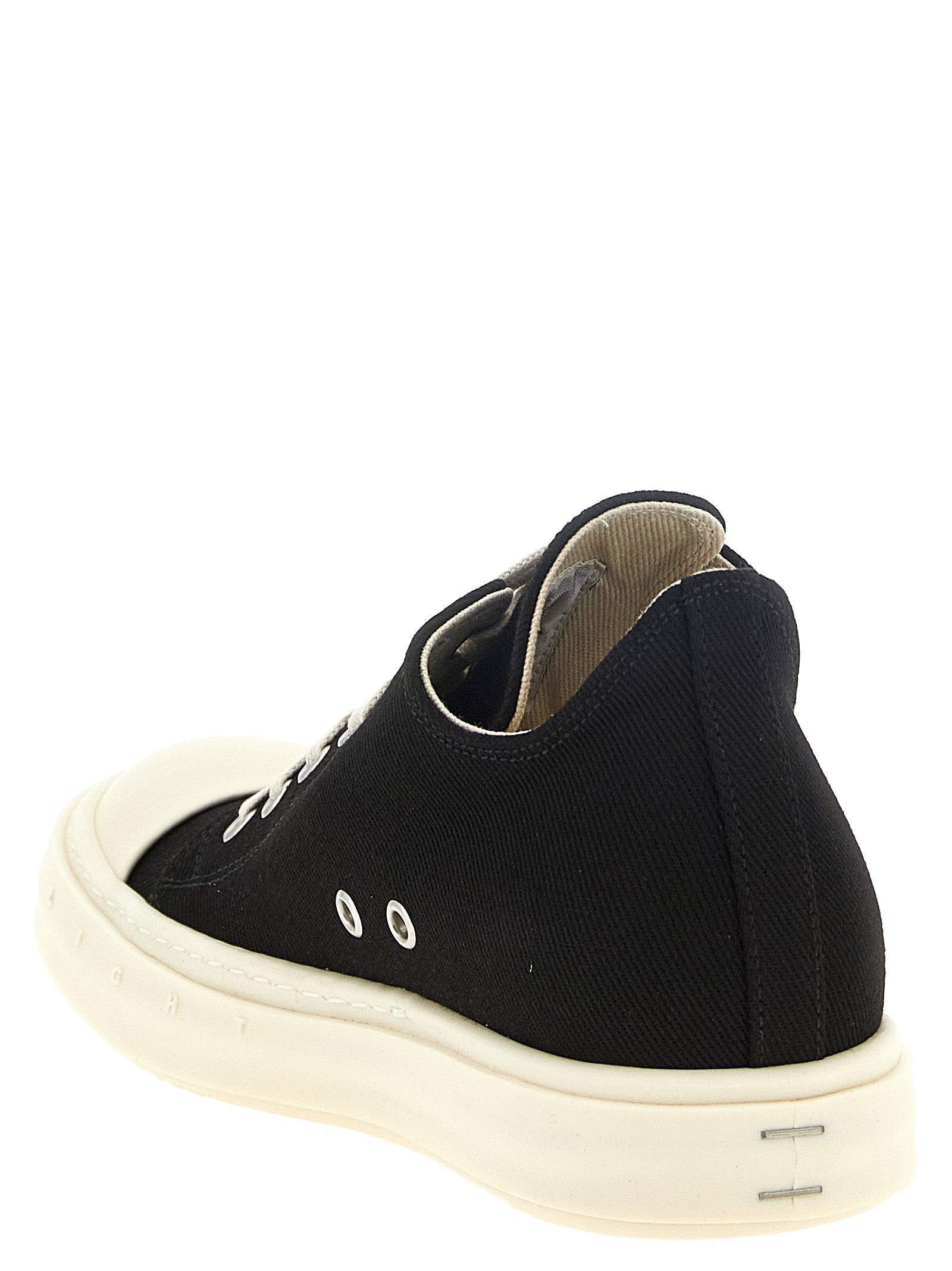 DRKSHDW Black Cotton Low Top Sneakers