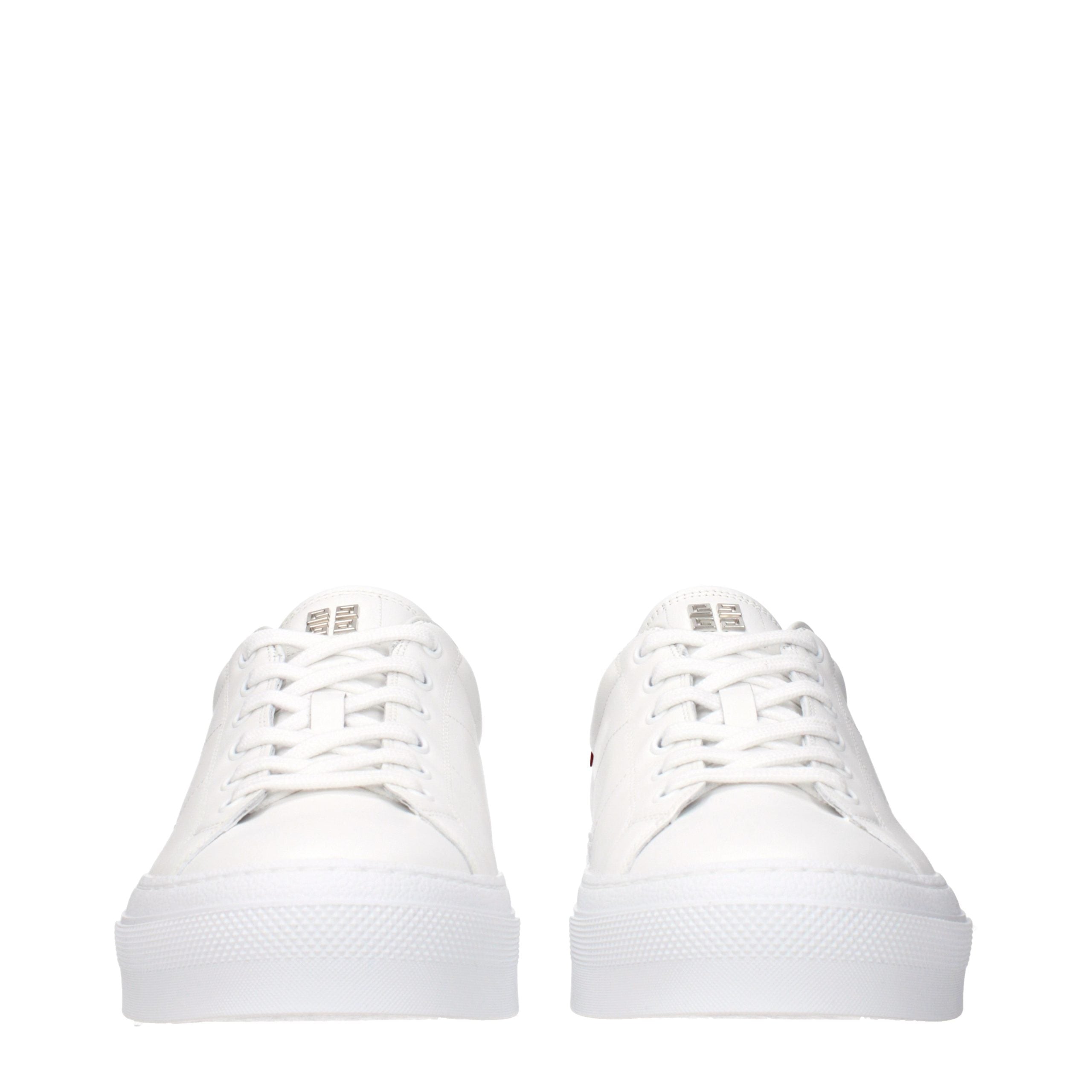 Givenchy White Leather Low Top Sneakers