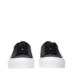 Givenchy Black Leather Low Top Sneakers