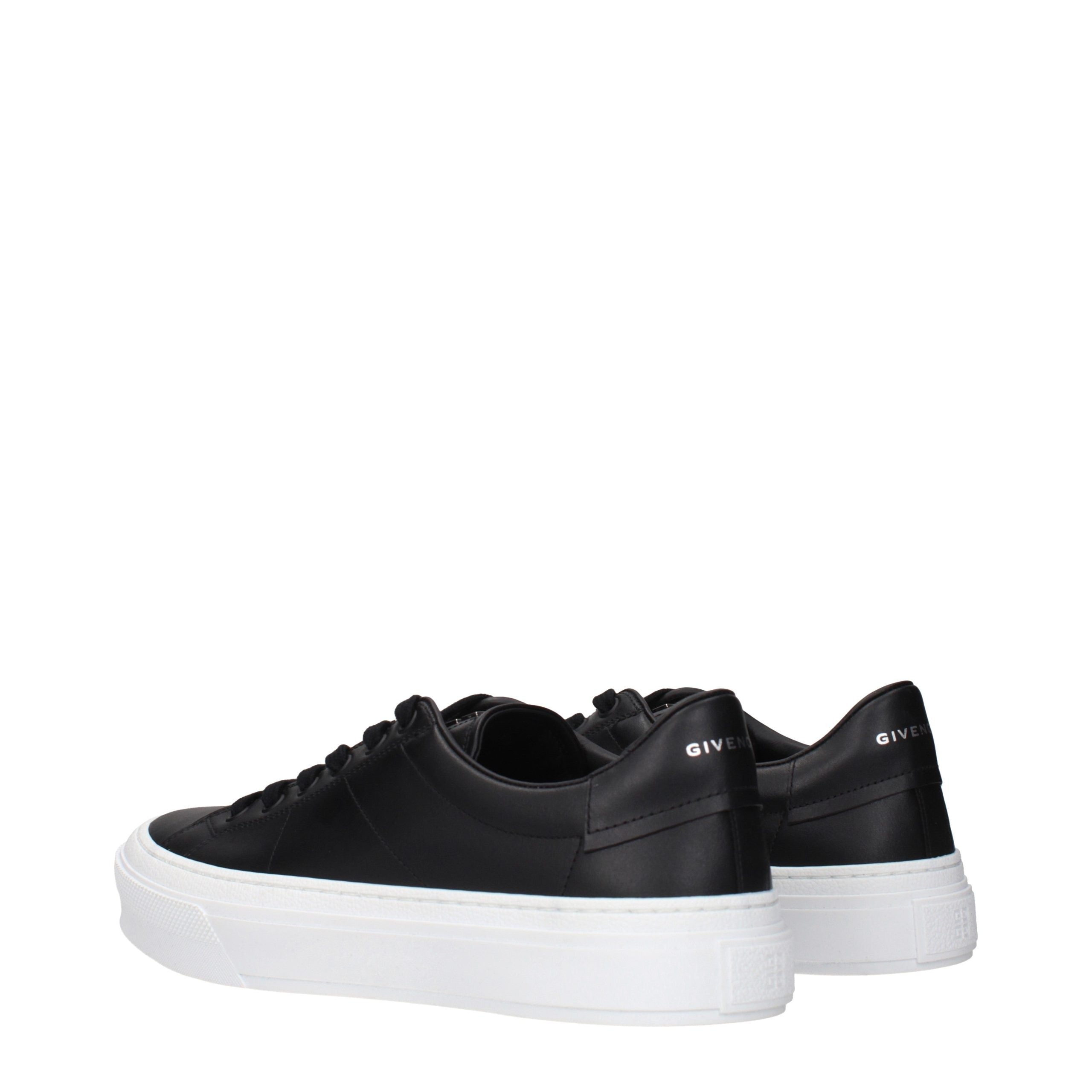 Givenchy Black Leather Low Top Sneakers