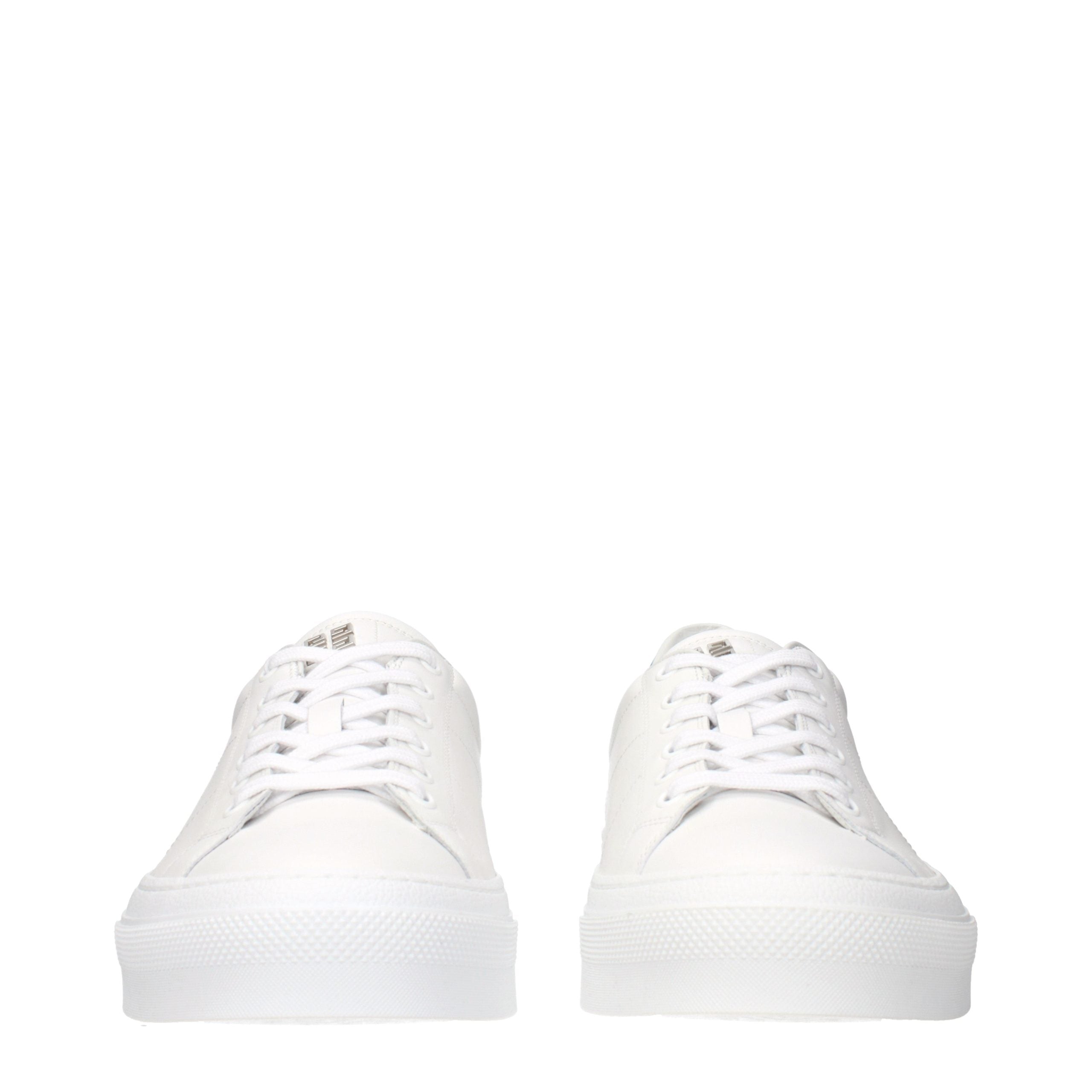 Givenchy White Leather Low Top Sneakers