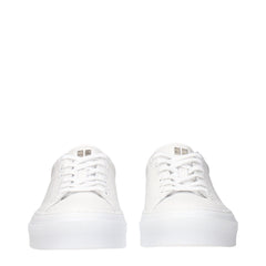 Givenchy White Leather Low Top Sneakers