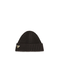 Prada Brown Wool Oves Aries Beanie