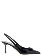Prada Black Calfskin High Heel Pumps