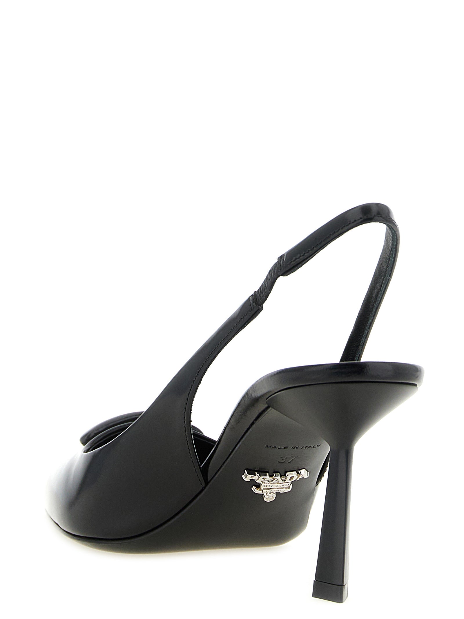 Prada Black Calfskin High Heel Pumps
