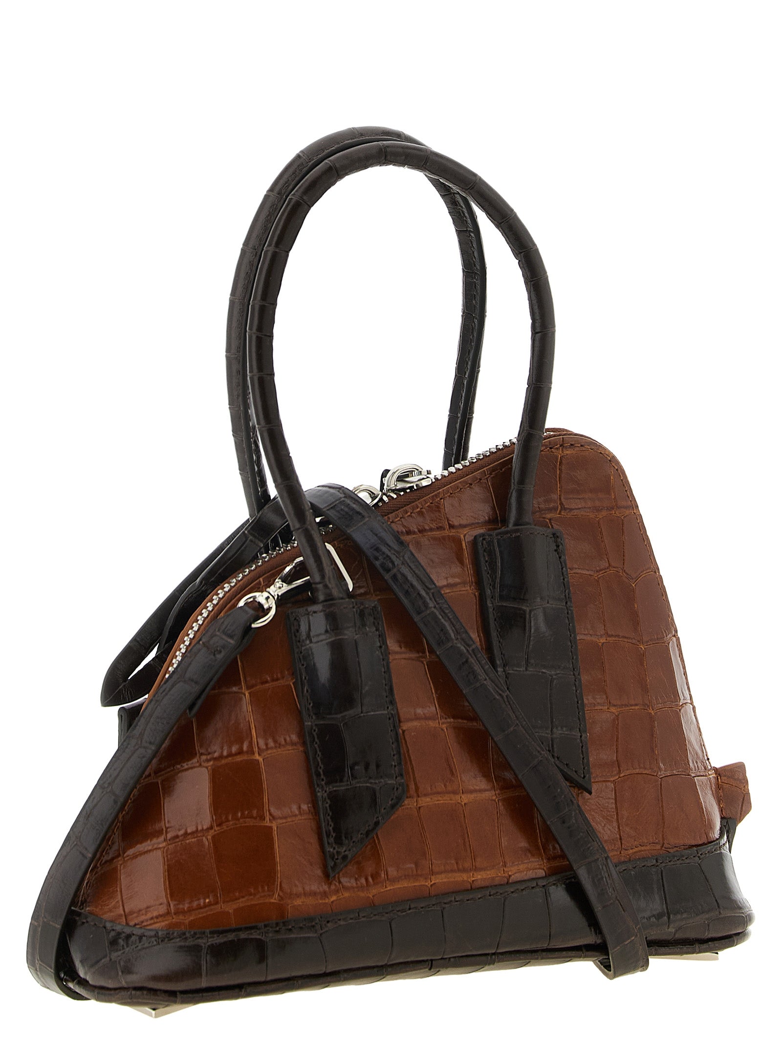 The Attico Brown Calfskin Handbag