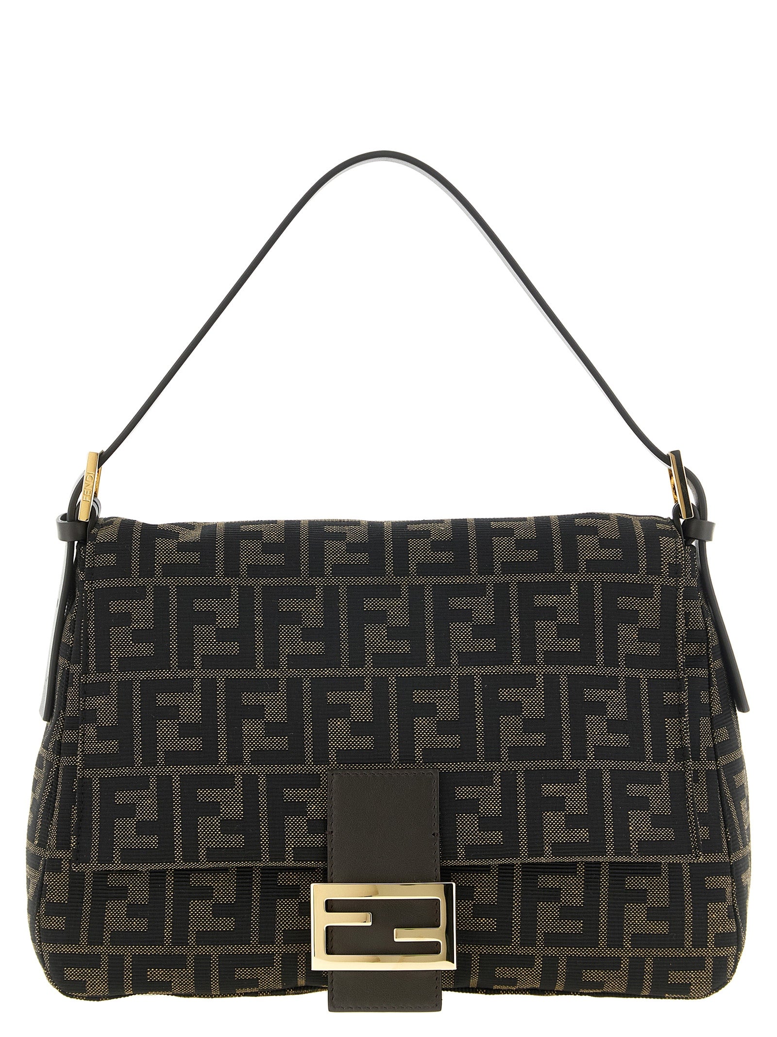 Fendi Brown Polyester Shoulder Bag