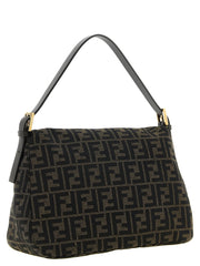 Fendi Brown Polyester Shoulder Bag