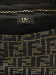 Fendi Brown Polyester Shoulder Bag