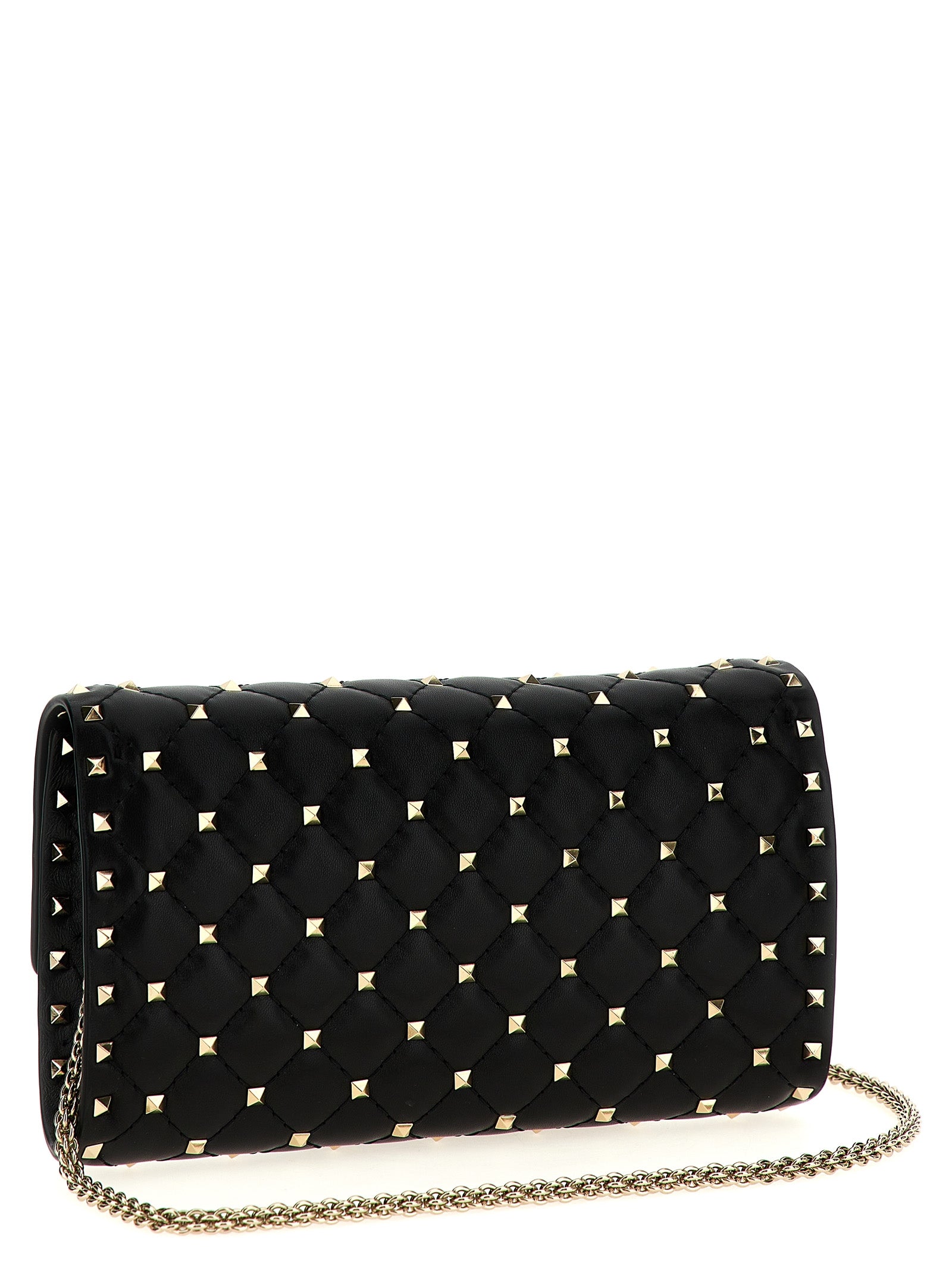 Valentino Garavani Black Lamb Leather Shoulder Bag