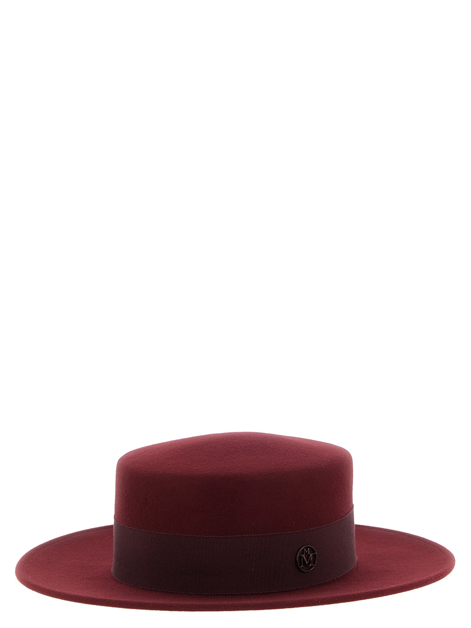 Maison Michel Bordeaux Wool Hat