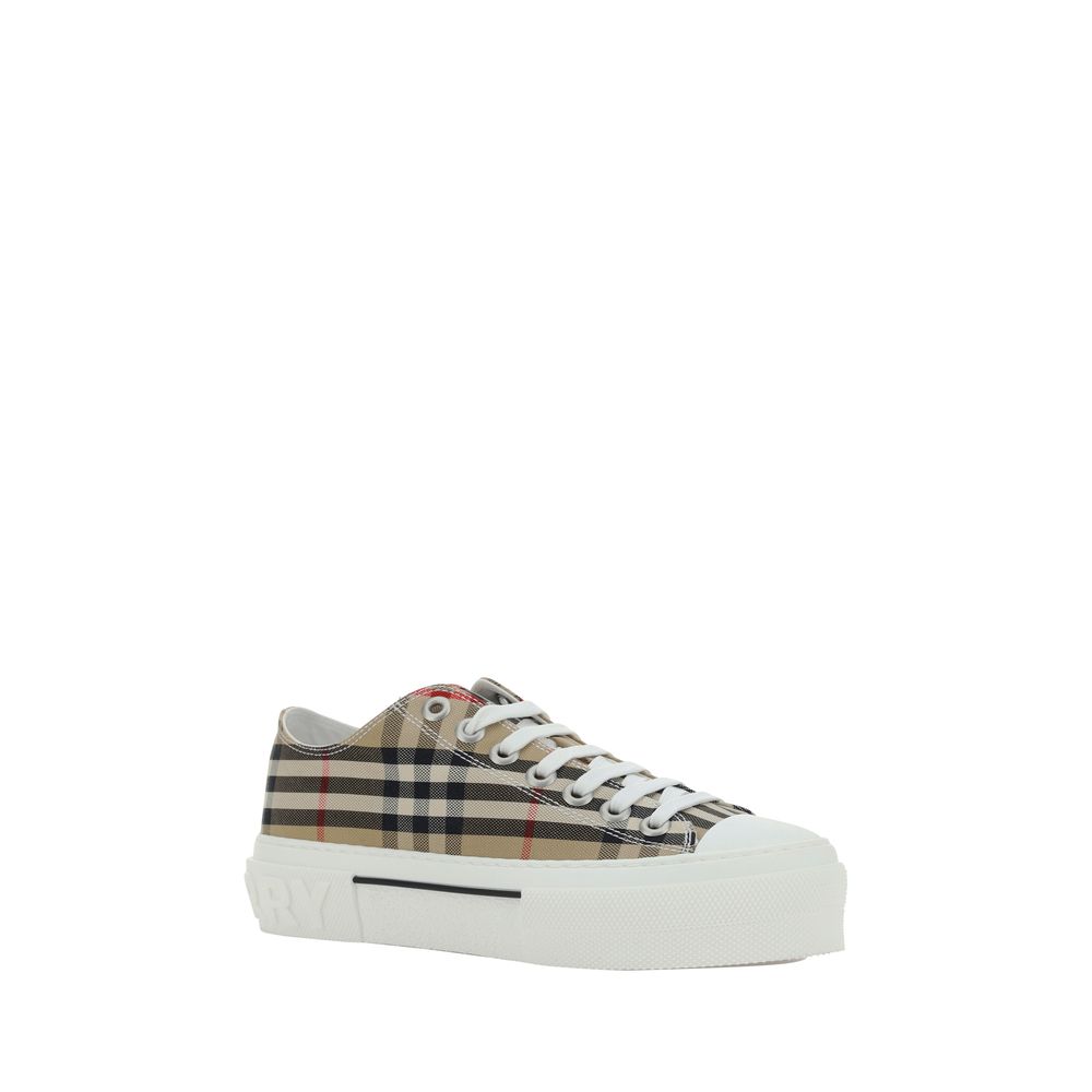 Burberry Brown Synthetic Low Top Sneakers