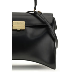 Balenciaga Black Calf Leather Bos Taurus Shoulder Bag