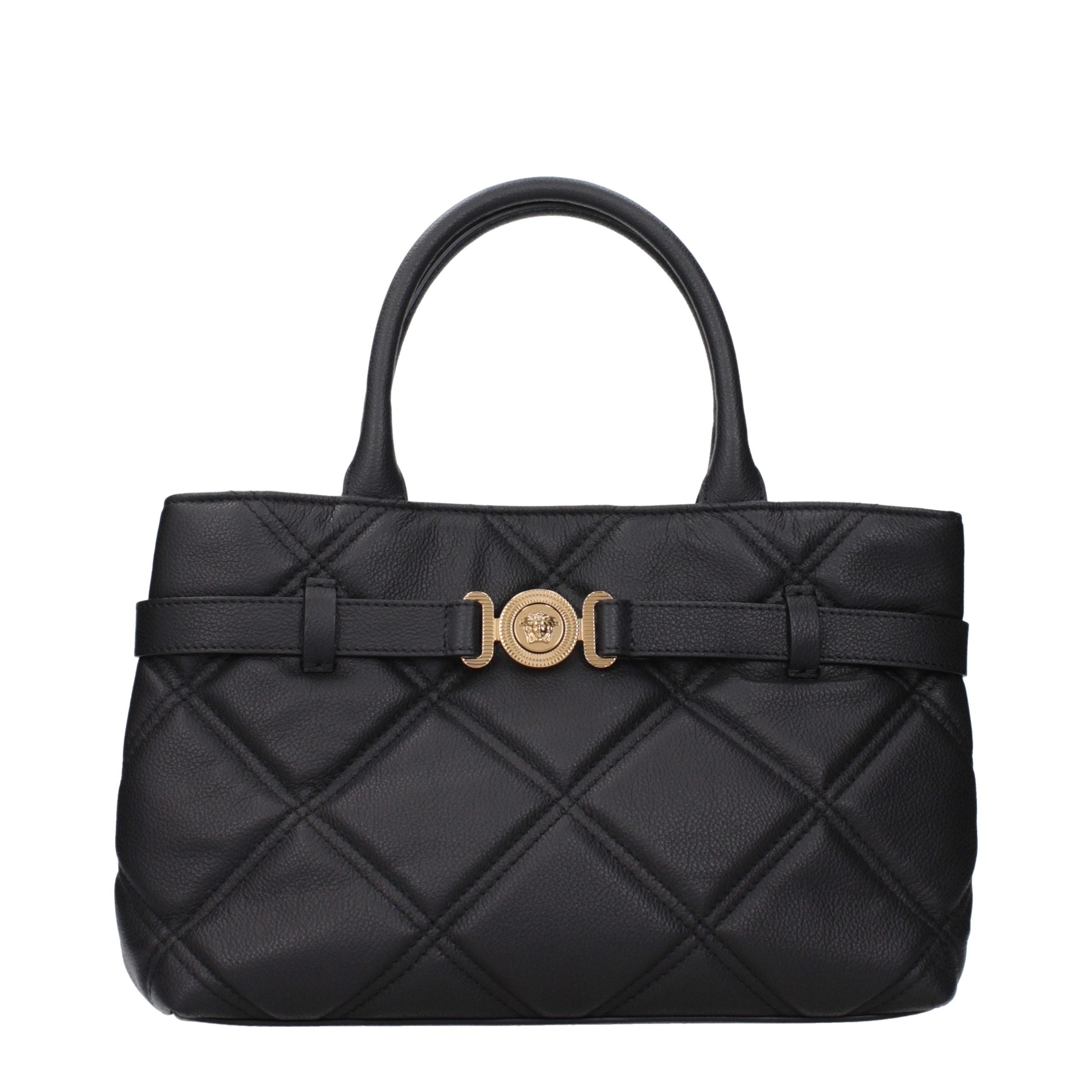 Versace Black Leather Handbag