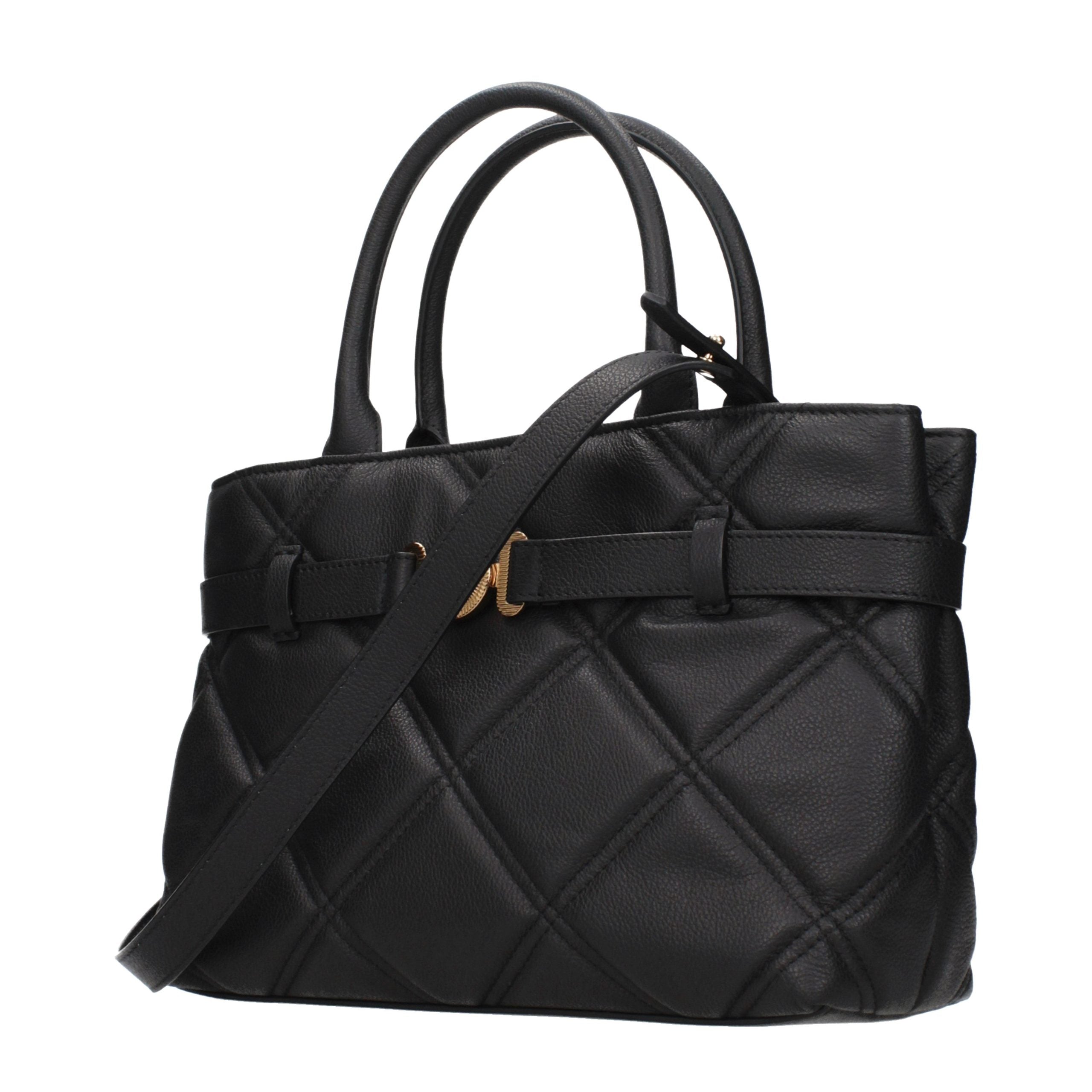 Versace Black Leather Handbag