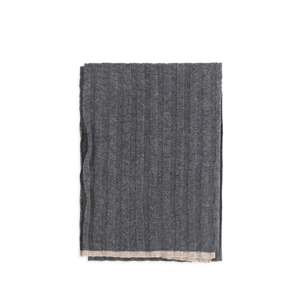 Brunello Cucinelli Gray Cashmere Scarf